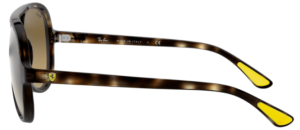 Branches originales Ray-Ban RB4125M, couleur F609 · Ferrari havane