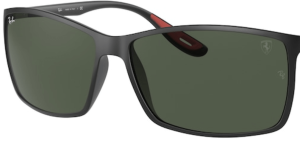 Verres originaux Ray-Ban RB4179 Liteforce, couleur 71 · Vert foncé · plastique