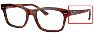 Branches originales Ray-Ban RB5383, couleur 2144 · Rayé havane