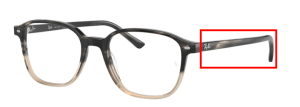 Branches originales Ray-Ban RB5393, couleur 8106 · Dégradé gris havane