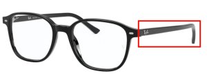 Branches originales Ray-Ban RB5393, couleur 2000 · Noir brillant
