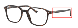 Branches originales Ray-Ban RB5393, couleur 2012 · Havane foncé
