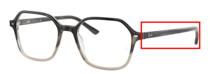 Branches originales Ray-Ban RB5394 John, couleur 8106 · Dégradé gris havane