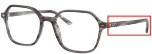 Branches originales Ray-Ban RB5394 John, couleur 8055 · Rayé gris