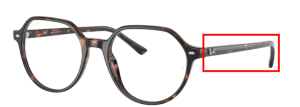 Branches originales Ray-Ban RB5395 Thalia, couleur 2012 · Havane foncé