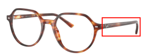 Branches originales Ray-Ban RB5395 Thalia, couleur 2144 · Rayé havane
