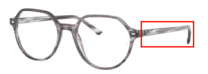 Branches originales Ray-Ban RB5395 Thalia, couleur 8055 · Rayé gris