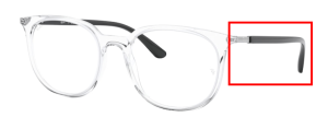 Branches originales Ray-Ban RB7190, couleur 5943 · Transparent