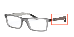 Branches originales Ray-Ban RB8901, couleur 5244 · Demi gloss gris