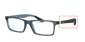Branches originales Ray-Ban RB8901, couleur 5262 · Demi gloss bleu