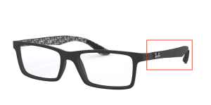 Branches originales Ray-Ban RB8901, couleur 5263 · Demi gloss noir