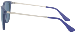 Branches originales Ray-Ban RB9547S Junior Erika, couleur 7060 · Rubber transparent bleu