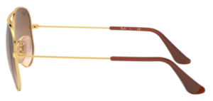 Branches originales Ray-Ban RB9506S Junior Aviator, couleur 223 · Arista