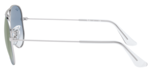 Branches originales Ray-Ban RB9506S Junior Aviator, couleur 212 · Argent