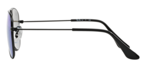 Branches originales Ray-Ban RB9506S Junior Aviator, couleur 201 · Noir mat