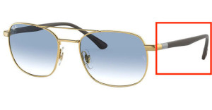 Branches originales Ray-Ban RB3670, couleur 001 · Or
