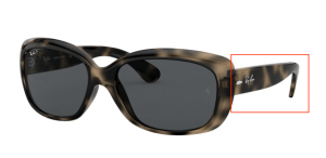Branches originales Ray-Ban RB4101 Jackie Ohh, couleur 731 · Gris havane