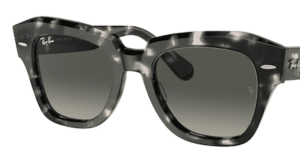 Verres originaux Ray-Ban RB2186 State Street, couleur 71 · Gris bleu dégradé