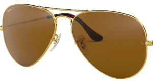 Verres originaux Ray-Ban RB8307, couleur 57 · Marron polarisé · plastique