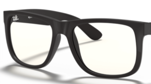 Verres originaux Ray-Ban RB4165 Justin, couleur 5X · Transparent · plastique
