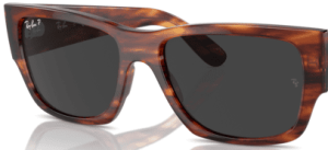 Verres originaux Ray-Ban RB0947S Carlos, couleur 48 · Noir polarisé