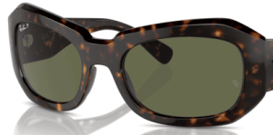 Verres originaux Ray-Ban RB2212 Beate, couleur 58 · Vert polarisé