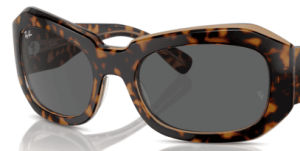 Verres originaux Ray-Ban RB2212 Beate, couleur B1 · Gris foncé