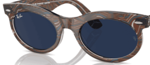 Verres originaux Ray-Ban RB2242 Wayfarer Oval, couleur GG · Transparent/bleu photochromique