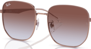 Verres originaux Ray-Ban RB3713D, couleur I8 · Bleu clair dégradé violet · plastique