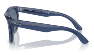 Branches originales Ray-Ban R0502S Wayfarer Reverse, couleur 6708 · Transparent navy bleu