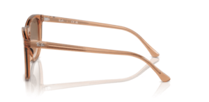 Branches originales Ray-Ban RB2210, couleur 6764 · Transparent ligth marron