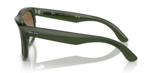 Branches originales Ray-Ban R0502S Wayfarer Reverse, couleur 6775 · Transparent vert