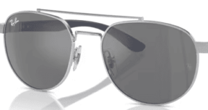 Verres originaux Ray-Ban RB3736, couleur 6G · Gris miroir argent · plastique