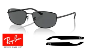 Verres originaux Ray-Ban RB3732, couleur B1 · Gris foncé