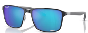 Ray-Ban RB3721CH, couleur 9144A1 · Noir sur argent