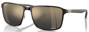 Ray-Ban RB3721CH, couleur 187/J0 · Noir sur or