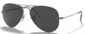 Ray-Ban RB3689 AVIATOR METAL II, couleur 004/48 gunmetal