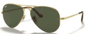 Ray-Ban RB3689 AVIATOR METAL II, couleur 914731 arista