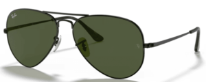 Ray-Ban RB3689 AVIATOR METAL II, couleur 914831 noir