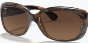 Verres originaux Ray-Ban RB4101 Jackie Ohh I, couleur 43 · Marron dégradé gris