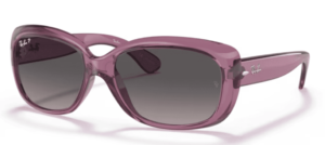Ray-Ban RB4101 JACKIE OHH, couleur 6591M3 · Transparent violet