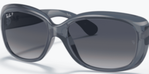Verres originaux Ray-Ban RB4101 Jackie Ohh I, couleur 78 · Bleu degraded gris polarisé