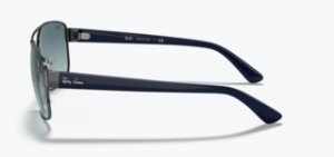 Branches originales Ray-Ban RB3663, couleur 004/3M · Gunmetal