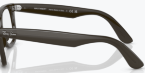 Branches originales Ray-Ban RB4340V vue, couleur 8224 · Transparent olive vert