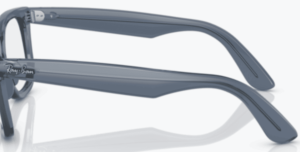 Branches originales Ray-Ban RB4340V vue, couleur 8223 · Transparent bleu foncé