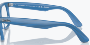 Branches originales Ray-Ban RB4340V vue, couleur 8384 · Photochromique rayé bleu