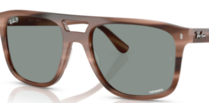 Verres originaux Ray-Ban RB2213CH, couleur O9 · Bleu clair polarisé