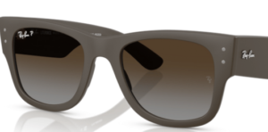 Verres originaux Ray-Ban RB4840S, couleur T5 · Marron dégradé polarisé · plastique