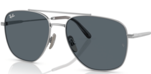 Verres originaux Ray-Ban RB8097 William Titanium, couleur R5 · Bleu