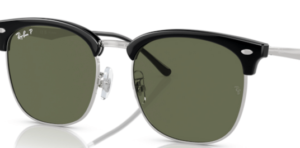 Verres originaux Ray-Ban RB4418D, couleur 9A · Vert polarisé · plastique